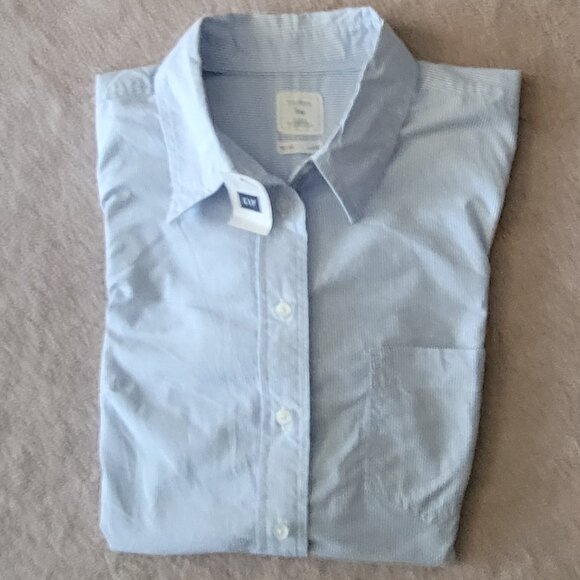 NEW GAP Women's Long Sleeve Striped Shirt Size XS NWT - Picture 8 of 8